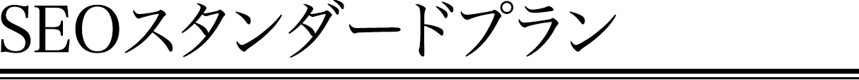 SEOスタンダードプラン